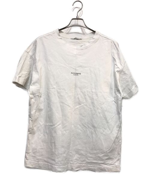 Acne studios（アクネ ストゥディオス）Acne studios (アクネストゥディオズ) オーバーサイズロゴTシャツ ホワイト サイズ:Ｓの古着・服飾アイテム