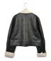INella (イネラ) シンセティックレザームートンブルゾン ジャケット ブラック サイズ:1：8800円
