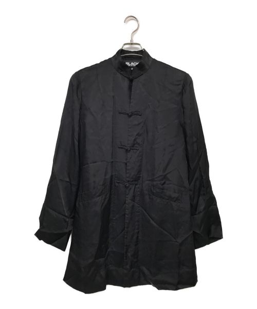 BLACK COMME des GARCONS（ブラック コムデギャルソン）BLACK COMME des GARCONS (ブラックコムデギャルソン) チャイナシャツ ブラック サイズ:SIZE XSの古着・服飾アイテム