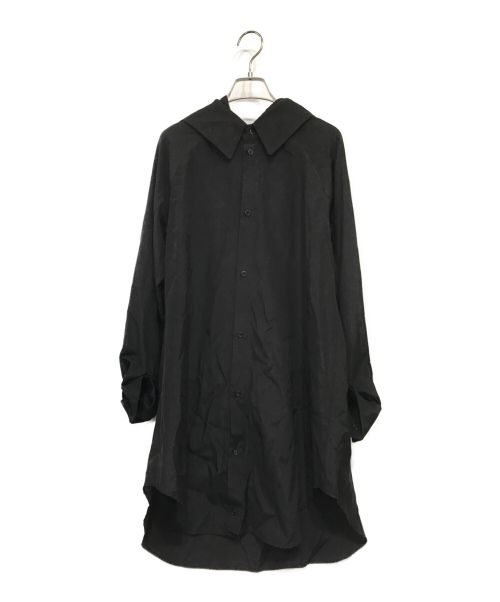 YOHJI YAMAMOTO（ヨウジヤマモト）YOHJI YAMAMOTO (ヨウジヤマモト) フード付シャツ ブラック サイズ:SIZE 2の古着・服飾アイテム
