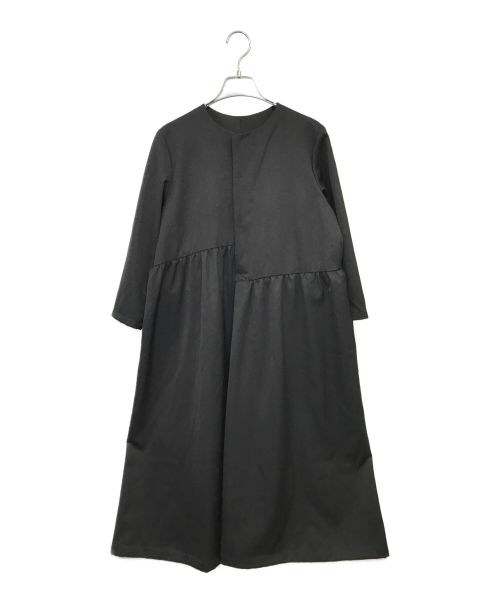 Y's（ワイズ）Y's (ワイズ) アシンメトリーウールシャツワンピース ブラック サイズ:1の古着・服飾アイテム