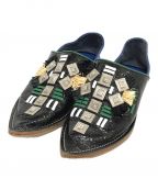 TOGA PULLAトーガ プルラ）の古着「Metal Morocco shoes」｜ブラック