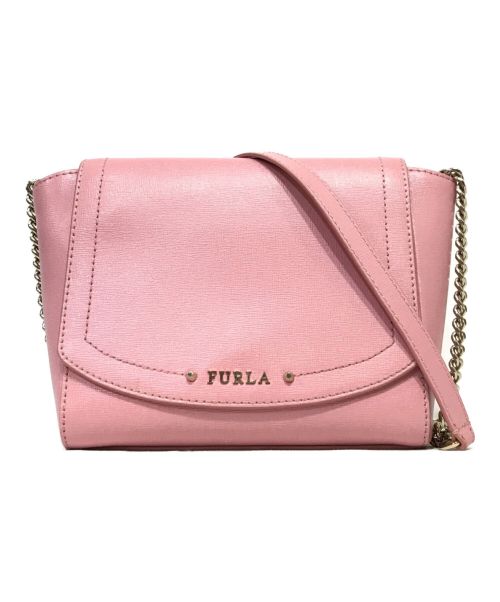 FURLA（フルラ）FURLA (フルラ) ニューデイジー チェーンショルダーバッグ ピンクの古着・服飾アイテム