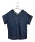 45R（フォーティーファイブアール）の古着「小麦デニムのタックレースTシャツ」｜ブルー