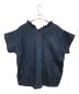 45R (フォーティーファイブアール) 小麦デニムのタックレースTシャツ ブルー サイズ:記載なし：19800円