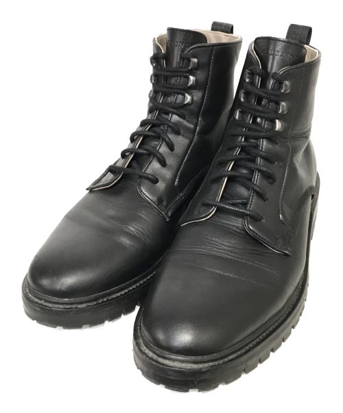 ALL SAINTS（オールセインツ）ALL SAINTS (オールセインツ) LAKER LEATHER BOOTS レザー ブーツ ブラック サイズ:25.5の古着・服飾アイテム
