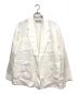 MISEI AMBIGUOUS CLOTHING（ミセイ）の古着「Linen Buttonsless Jacket」｜ホワイト