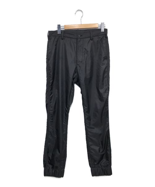 08sircus（ゼロエイトサーカス）08sircus (ゼロエイトサーカス) Bonding wash taffeta rib pants ブラック サイズ:5の古着・服飾アイテム
