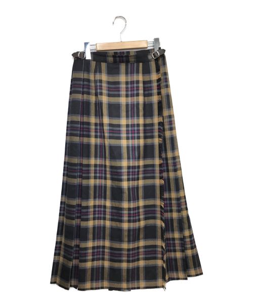 O'NEIL OF DUBLIN（オニールオブダブリン）O'NEIL OF DUBLIN (オニールオブダブリン) ラップキルトスカート ネイビー サイズ: F38の古着・服飾アイテム