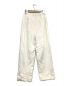 CLANE (クラネ) BELTED LOOSE STRAIGHT PANTS ホワイト サイズ:SIZE 1：8000円