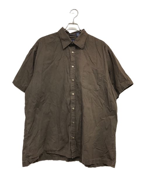 OLD GAP（オールドギャップ）OLD GAP (オールドギャップ) 半袖ストレッチシャツ ブラウン サイズ:SIZE XXLの古着・服飾アイテム