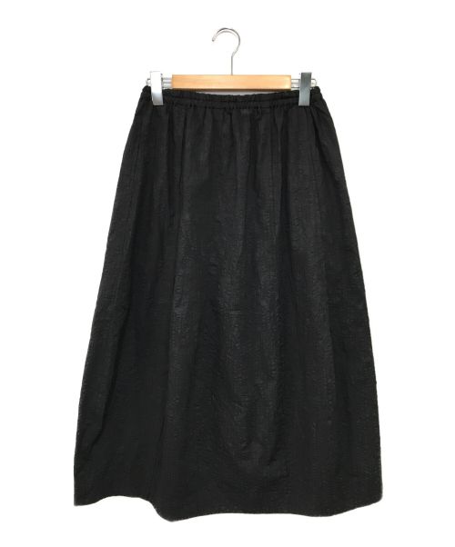 群言堂（グンゲンドウ）群言堂 (グンゲンドウ) コットンギャザースカート ブラック サイズ:表記無しの古着・服飾アイテム