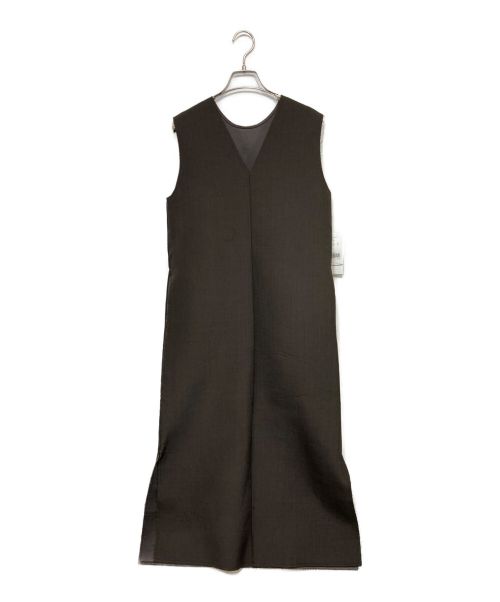 Ameri（アメリ）Ameri (アメリ) 2WAY SPONGE SHIFT DRESS ワンピース ブラウン サイズ:Sの古着・服飾アイテム
