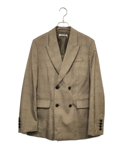 Snidel（スナイデル）Snidel (スナイデル) テーラードジャケット ブラウンの古着・服飾アイテム