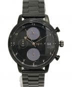 agnes bアニエスベー）の古着「FCRD997 SOLAR 腕時計」｜ブラック×パープル