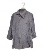 Vivienne Westwood manヴィヴィアン ウェストウッド マン）の古着「オーブ刺繍リネンシャツ」｜グレー