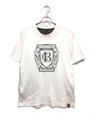BLACK LABEL CRESTBRIDGE (ブラックレーベル クレストブリッジ) エンブレムプリントTシャツ ホワイト サイズ:L