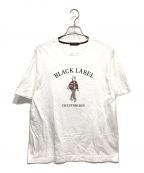 BLACK LABEL CRESTBRIDGEブラックレーベル クレストブリッジ）の古着「オーガニックコットングラフィックTシャツ」｜ホワイト