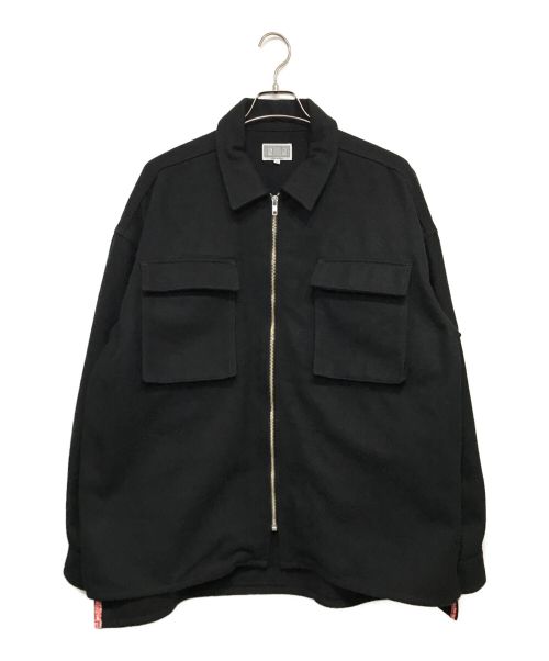 C.E（シーイー キャブエンプト）C.E (シーイー) FLEECE ZIP SHORT JACKET フリースジャケット ブラック サイズ:Lの古着・服飾アイテム