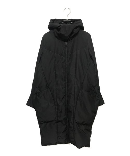 ENFOLD（エンフォルド）ENFOLD (エンフォルド) フーデッドロングダウンコート ブラック サイズ:36の古着・服飾アイテム