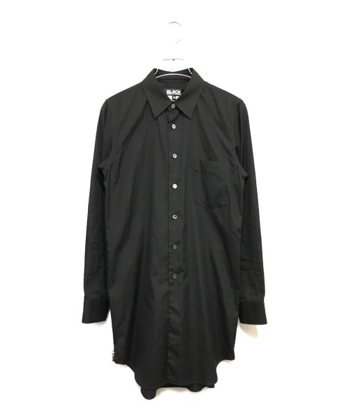 BLACK COMME des GARCONS（ブラック コムデギャルソン）BLACK COMME des GARCONS (ブラック コムデギャルソン) サイドジップ長袖シャツ ブラック サイズ:XSの古着・服飾アイテム