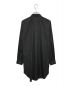 BLACK COMME des GARCONS (ブラック コムデギャルソン) サイドジップ長袖シャツ ブラック サイズ:XS：12000円