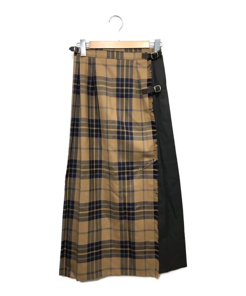 O'NEIL OF DUBLIN（オニールオブダブリン）O'NEIL OF DUBLIN (オニールオブダブリン) ラップスカート ブラウン サイズ:US6の古着・服飾アイテム