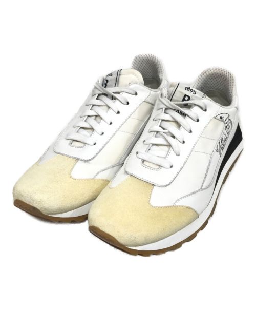 Berluti（ベルルッティ）Berluti (ベルルッティ) Signature Graphic Leather Sneakers Trainers Shoes  ローカットスニーカー ホワイト サイズ:7　1/2の古着・服飾アイテム
