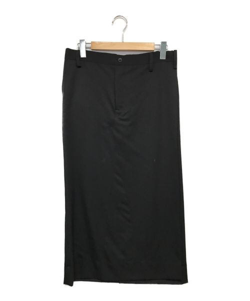 GANRYU（ガンリュウ）GANRYU (ガンリュウ) ウールギャバジン ラップ デザイン スカート ブラック サイズ:Sの古着・服飾アイテム