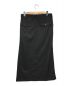 GANRYU (ガンリュウ) ウールギャバジン ラップ デザイン スカート ブラック サイズ:S：7800円