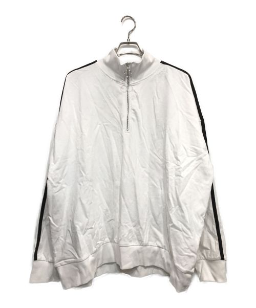 ADRER（アドラー）ADRER (アドラー) エクストラクオリティーリングジップロングT ホワイト サイズ:Lの古着・服飾アイテム