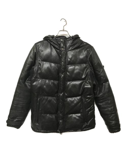 glamb（グラム）glamb (グラム) レザーダウンジャケット ブラック サイズ:2の古着・服飾アイテム