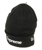 SUPREME×New Eraシュプリーム×ニューエラ）の古着「Box Logo Beanie ニット帽」｜ブラック
