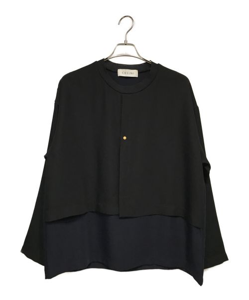 CULLNI（クルニ）CULLNI (クルニ) プルオーバーシャツ ネイビー×ブラック サイズ:1の古着・服飾アイテム