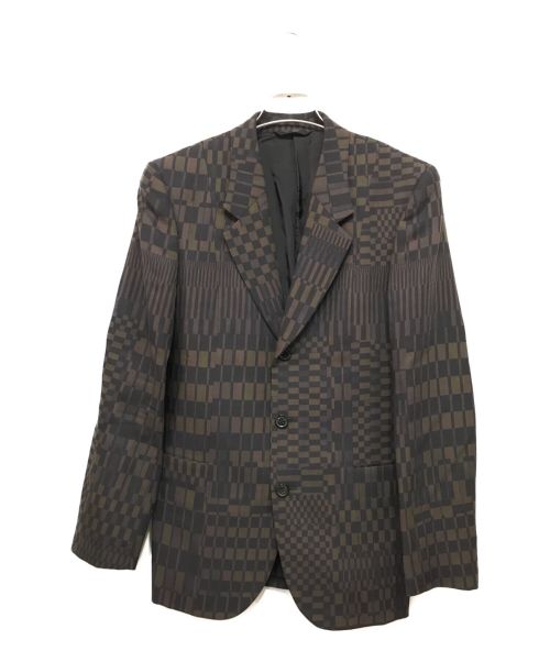 PAUL SMITH（ポールスミス）PAUL SMITH (ポールスミス) NEW BAUHAUS GEO テーラードジャケット ブラウン サイズ:Mの古着・服飾アイテム