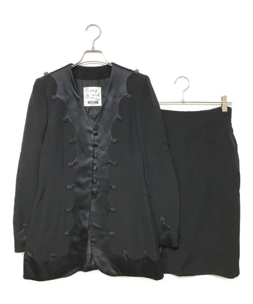 MOSCHINO CHEAP&CHIC（モスキーノ チープ アンド シック）MOSCHINO CHEAP&CHIC (モスキーノ チープ アンド シック) セットアップスーツ ブラック サイズ:F 38の古着・服飾アイテム