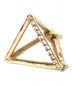 shihara（シハラ）の古着「Diamond Triangle Pierce 10 トライアングル ピアス」｜ゴールド