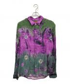 SUPREMEシュプリーム）の古着「Batik Print Rayon Shirt レーヨンシャツ」｜パープル