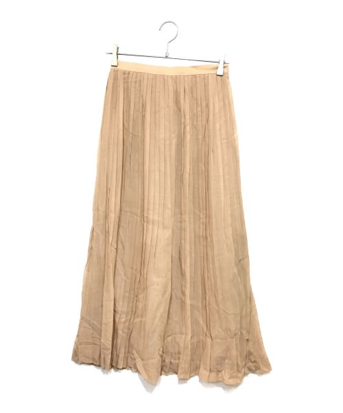 AURALEE（オーラリー）AURALEE (オーラリー) ウールポリエステルシアクロスプリーツスカート ベージュ サイズ:1の古着・服飾アイテム