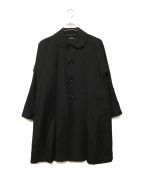 tricot COMME des GARCONSトリココムデギャルソン）の古着「丸襟ステンカラーコート」｜ブラック