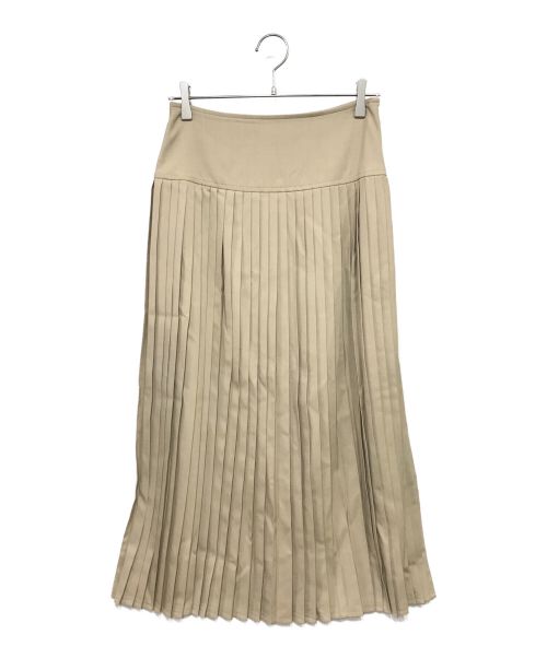 AURALEE（オーラリー）AURALEE (オーラリー) SUPER FINE TROPICAL WOOL PLEATED SKIRT プリーツスカート ベージュ サイズ:1の古着・服飾アイテム