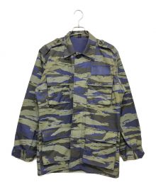 USED（ユーズド）の古着「Greece Air Force Blue Lizard コンバットシャツジャケット」｜ブラウン
