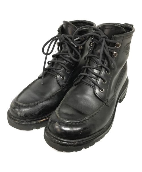 G.H.BASS（ジーエイチバス）G.H.BASS (ジーエイチバス) SCOUT MID LACE BOOT ブーツ ブラック サイズ:UK7の古着・服飾アイテム