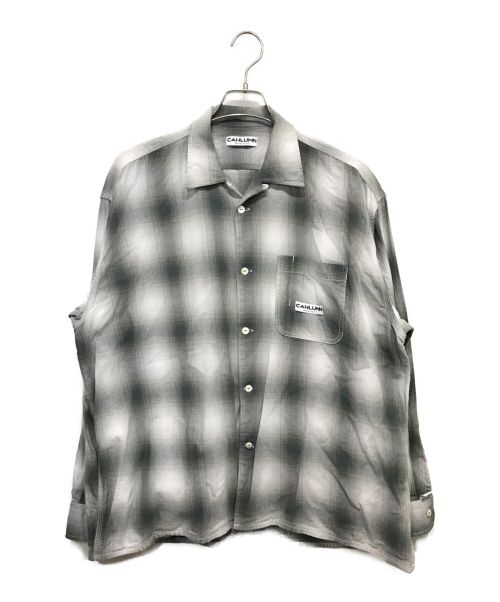 CAHLUMN（カウラム）CAHLUMN (カウラム) オンブレチェックシャツ グレー サイズ:Mの古着・服飾アイテム