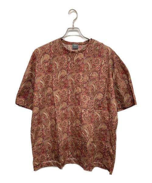 GREI（グレイ）GREI (グレイ) ペイズリーコットンプルオーバーシャツ レッド サイズ:3の古着・服飾アイテム
