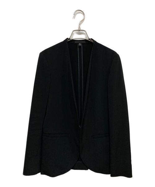 icB（アイシービー）icB (アイシービー) Fied ノーカラージャケット ブラック サイズ:9の古着・服飾アイテム