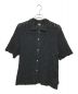 stussy（ステューシー）の古着「crochet shirt black クロシェニット 半袖 シャツ」｜ブラック