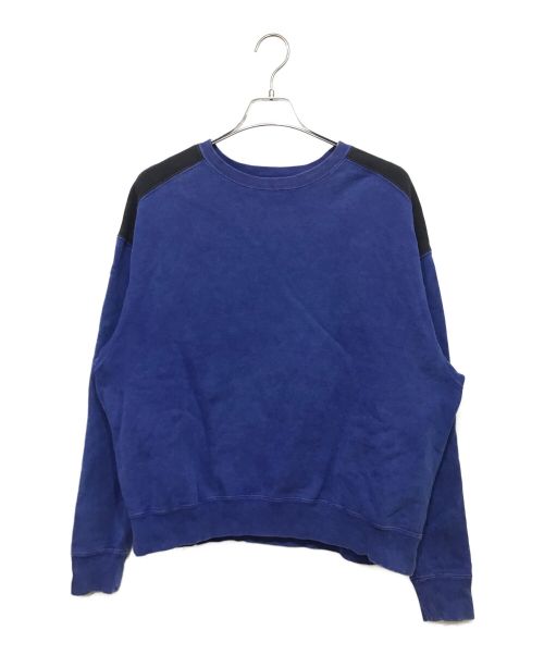 CE（シーイー）CE (シーイー) Overdyed Panel Crew Sweatshirt スウェットシャツ ブルー サイズ:Mの古着・服飾アイテム