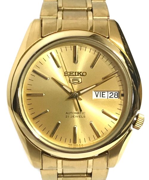 SEIKO（セイコー）SEIKO (セイコー) セイコー5 7S26-01V0 自動巻腕時計 ゴールド サイズ:記載なしの古着・服飾アイテム