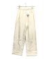 CLANE (クラネ) BELTED LOOSE STRAIGHT PANTS ストレートパンツ ホワイト サイズ:0：7000円